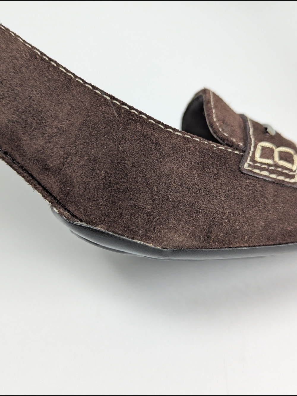 Cole Haan Chocolate Brown Suede 3" Heels Pump Office Fall Winter Women's Size 9 - Picture 15 of 16